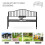Metal Bench W/Table,  160Lx53Wx95H cm 8