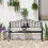 Metal Bench W/Table,  160Lx53Wx95H cm 3