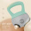 12kg Soft Kettlebell – Non-Slip Handle, Green/Grey 4