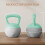 12kg Soft Kettlebell – Non-Slip Handle, Green/Grey 3