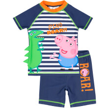 (18-24 Months) Peppa Pig 2 Piece Swim Set (Boys Blue)