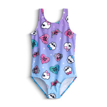 (5-6 Years) Monster High 1 Piece Swimming Costume (Girls Purple)