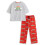 Friends (Medium) Friends Short Sleeve Long Leg Pyjama Set (Womens Grey) 1