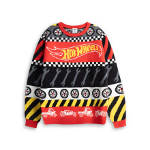 (7-8 Years) Hot Wheels Christmas Jumper (Boys Multicoloured)