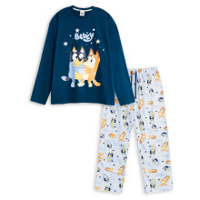 (X-Large) Bluey Long Sleeve Long Leg Pyjama Set (Womens Multicoloured)