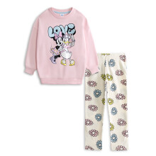 (4-5 Years) Disney Minnie Mouse Sweatshirt and Joggers Set (Girls Pink)