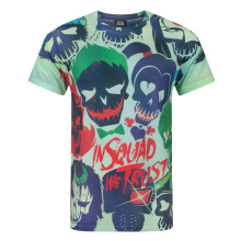 (Large) DC Comics Suicide Squad Short Sleeved T-Shirt (Mens White)