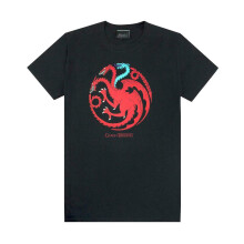 (XX-Large) Game of Thrones Short Sleeved T-Shirt (Mens Black)