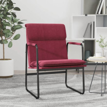vidaXL Lounge Chair Wine Red 55x64x80 cm Fabric