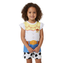 (6-7 Years) Disney Toy Story Short Sleeve Short Leg Pyjama Set (Girls White)