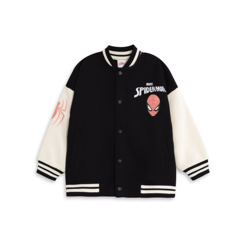 Marvel (7-8 Years) Marvel Varsity Jacket (Boys Black)
