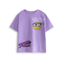 (6-7 Years) Teenage Mutant Ninja Turtles Short Sleeved T-Shirt (Boys Purple)