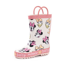 (5 UK Child) Disney Minnie Mouse Wellington Boots with Handles (Girls Pink)