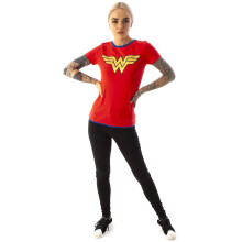(XX-Large) DC Comics Wonder Woman Short Sleeved T-Shirt (Womens Red)