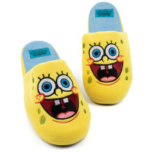 (5-6 UK) SpongeBob SquarePants Mule Slippers (Womens Yellow)