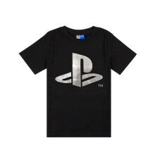 (5-6 Years) PlayStation Short Sleeved T-Shirt (Boys Black)