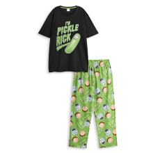 (Small) Rick And Morty Short Sleeve Long Leg Pyjama Set (Mens Multicoloured)