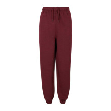(14 UK, Burgundy) Slazenger Womens/Ladies Fleece Elasticated Hem Jogging Bottoms