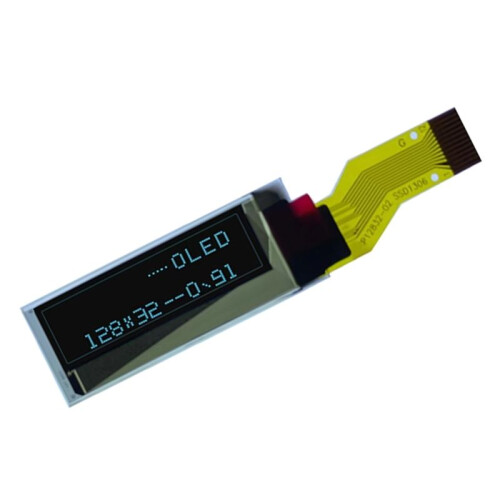 Tela OLED de 0,91 Polegadas  Word 12 Pinos 128X32 Dot Matrix Screen Drive SSD-1306 Porta Serial Tela OLED 2