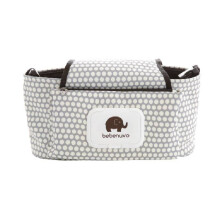 (White Polka Dot)Baby Stroller Hanging Bag Large Capacity Stroller Accessories Child Storage