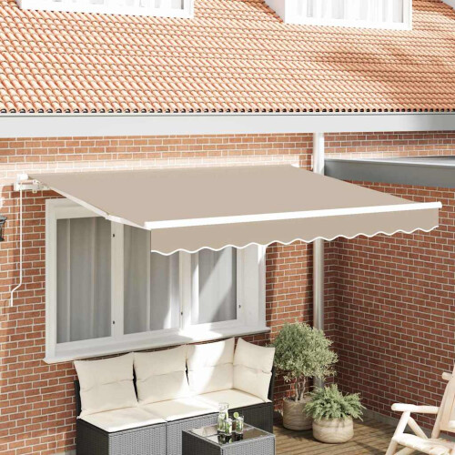 VidaXL vidaXL Awning Replacement Fabric Beige 3.5 x 2.5 m Polyester
