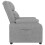 VidaXL vidaXL Recliner Chair Light Grey Fabric 4