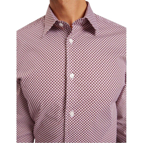 Ted Baker (S, White) Ted Baker Mens Geometric Pattern Shirt 2
