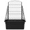 VidaXL vidaXL Pflanzer-Spalier Anthrazit 58 x 29 x 78 cm PP 4
