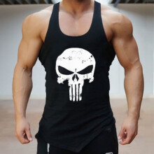 (Black,M)Camicia senza maniche canotta allenamento muscoli larghi canotta sportiva poliestere abbigliamento sportivo