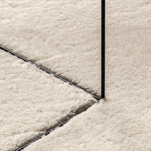 VidaXL vidaXL Teppich HUARTE Beige 140 x 200 cm 100 % Polyester 2