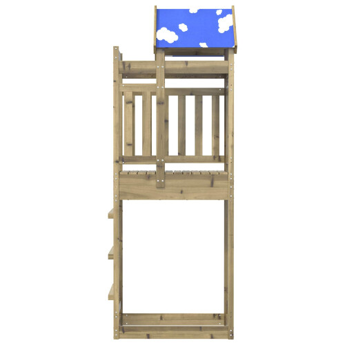 VidaXL vidaXL Play Tower Brown 85 x 52.5 x 239 cm Solid Impregnated Wood 2