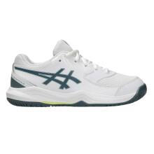 (5 UK, White) Asics Childrens/Kids Dedicate 8 Tennis Shoes
