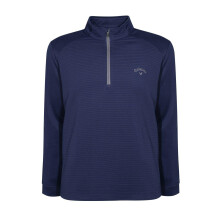 (M, Peacoat) Callaway Mens Herringbone Quarter Zip Golf Top