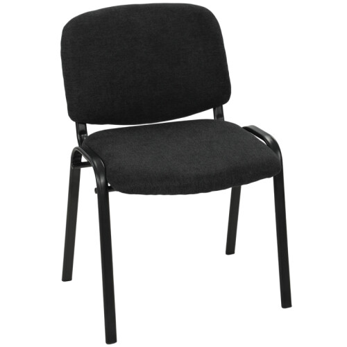 Stackable Ergonomic Meeting Chair, Black