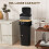 50L Stainless Steel Sensor Bin - Black 8