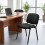 Stackable Ergonomic Meeting Chair, Black 8
