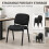Stackable Ergonomic Meeting Chair, Black 5