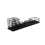 Étagère de rangement de bureau multifonctionnelle en fer forgé, finition noire. 1