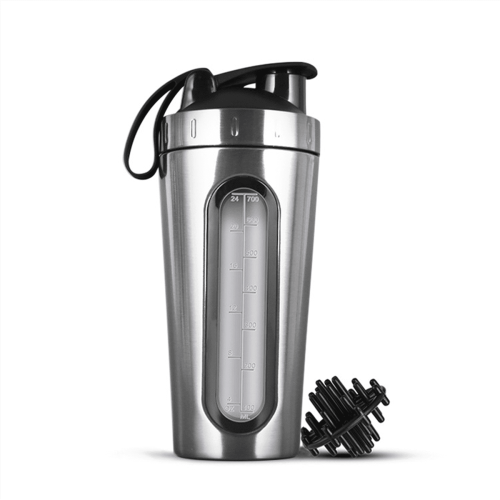 Shakerflasker for proteinblandinger Proteinshaker i rustfritt stål – A 2