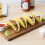 Suporte para tacos em aço inoxidável com 3 ou 4 compartimentos, 26,7 x 5 x 5 cm (10,5 x 2 x 2 polegadas). 2