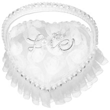 Ringbarriere-Kissen für Hochzeitsbedarf, 2 Stück, Spitzenhalter-Kissen, Schmuck-Braut