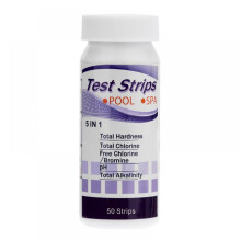 pH-testpapier - Zwembadteststrips, chloor, pH, alkaliteit, hardheid, cyanuurzuur 5-in-1 testpapier (100 strips)