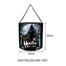 Halloween-karkkipussit, yhteensopiva Grim Reaper -mallin kanssa, uudelleenkäytettävä karkkiämpäri lasten juhlatarvikkeille (1 kpl)