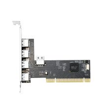 PRO 1ks rozšiřující karta PCI na USB 4+1 karta USB 2.0 PRO 1ks 98SE/Me/2000/XP 32-bit/XP/Win7/Win8 64-bit/Server 2003/Vista OS