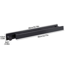 Porte-serviettes Fnyoxu en acier inoxydable sans perçage, barre horizontale pour salle de bain, accessoires de salle de bain