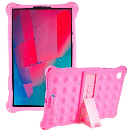Capa Pop It Fidget rosa compatível com Lenovo Tab M10HD (2ª geração)