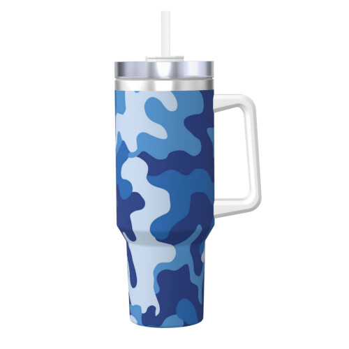 Ποτήρι Bape40oz H2.0 από ανοξείδωτο ατσάλι με μόνωση κενού αέρος με καπάκι και καλαμάκι 1