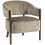 Upholstered Tub Accent Chair, Light Brown 1