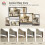Upholstered Tub Accent Chair, Light Brown 8