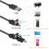 Caméra d'inspection étanche – câble flexible de 5 mètres, résolution HD 4